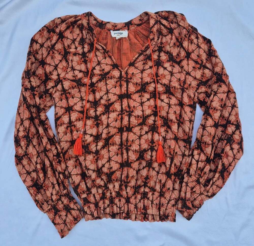 Porridge by Anthropologie Elisabeth Cottagecore Peasant Blouse